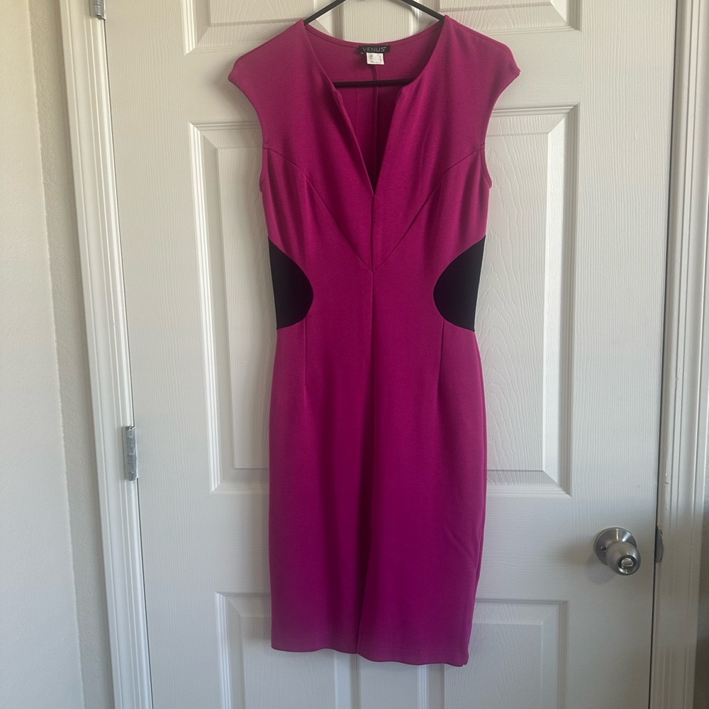 Venus Pink with Black Accents dress